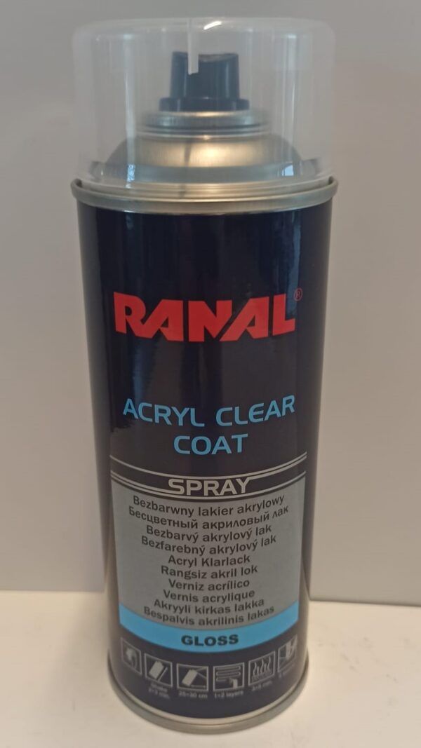 Clar Lack – bezbarvý lesklý lak – sprej 400ml